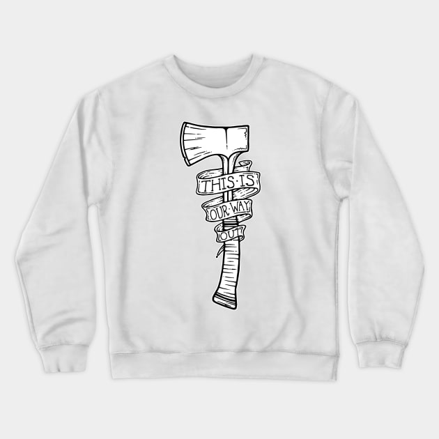 Way Out Crewneck Sweatshirt by CharlieWizzard